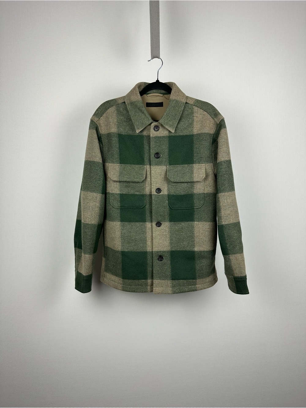 UNIQLO Men’s XS Overshirt Jacket Green Plaid Check Shirt Jacket New